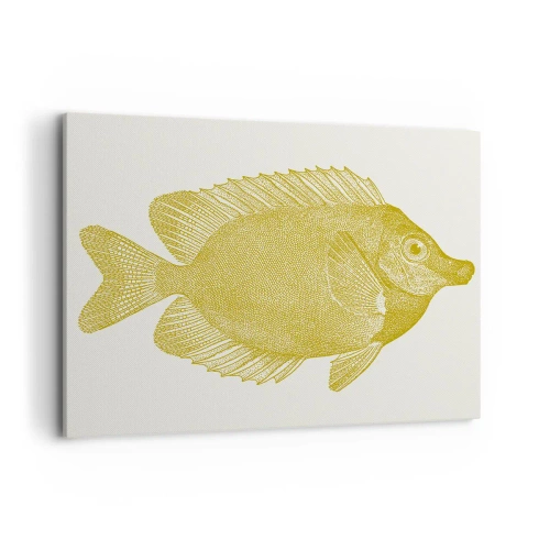 Canvastavla - Bild på duk - Fisk och det är allt - 100x70 cm