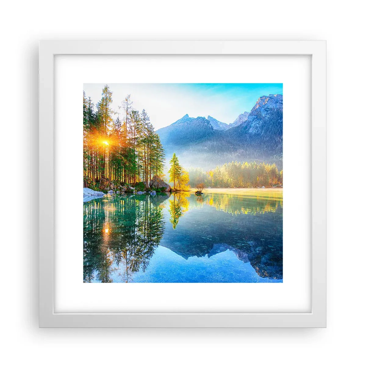 Affisch i vit ram - Majestät och sötma - 30x30 cm