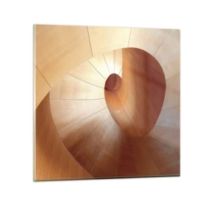 Glastavla - Bild på glas - Arkitektonisk serpentin - 50x50 cm