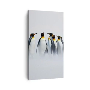 Canvastavla - Bild på duk - En träff i kvällsdräkter - 45x80 cm