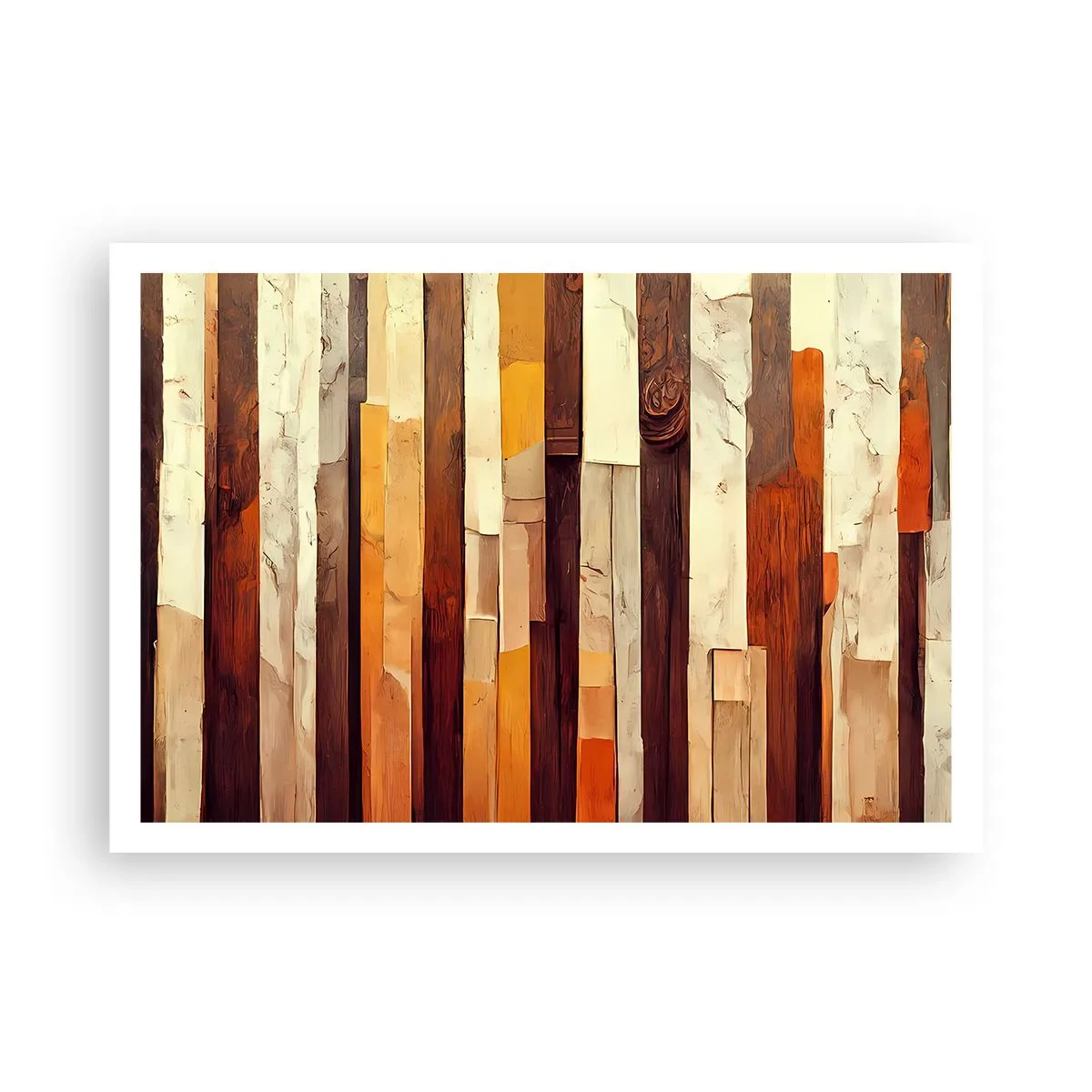 Affisch - Hymn av skogens träd - 100x70 cm