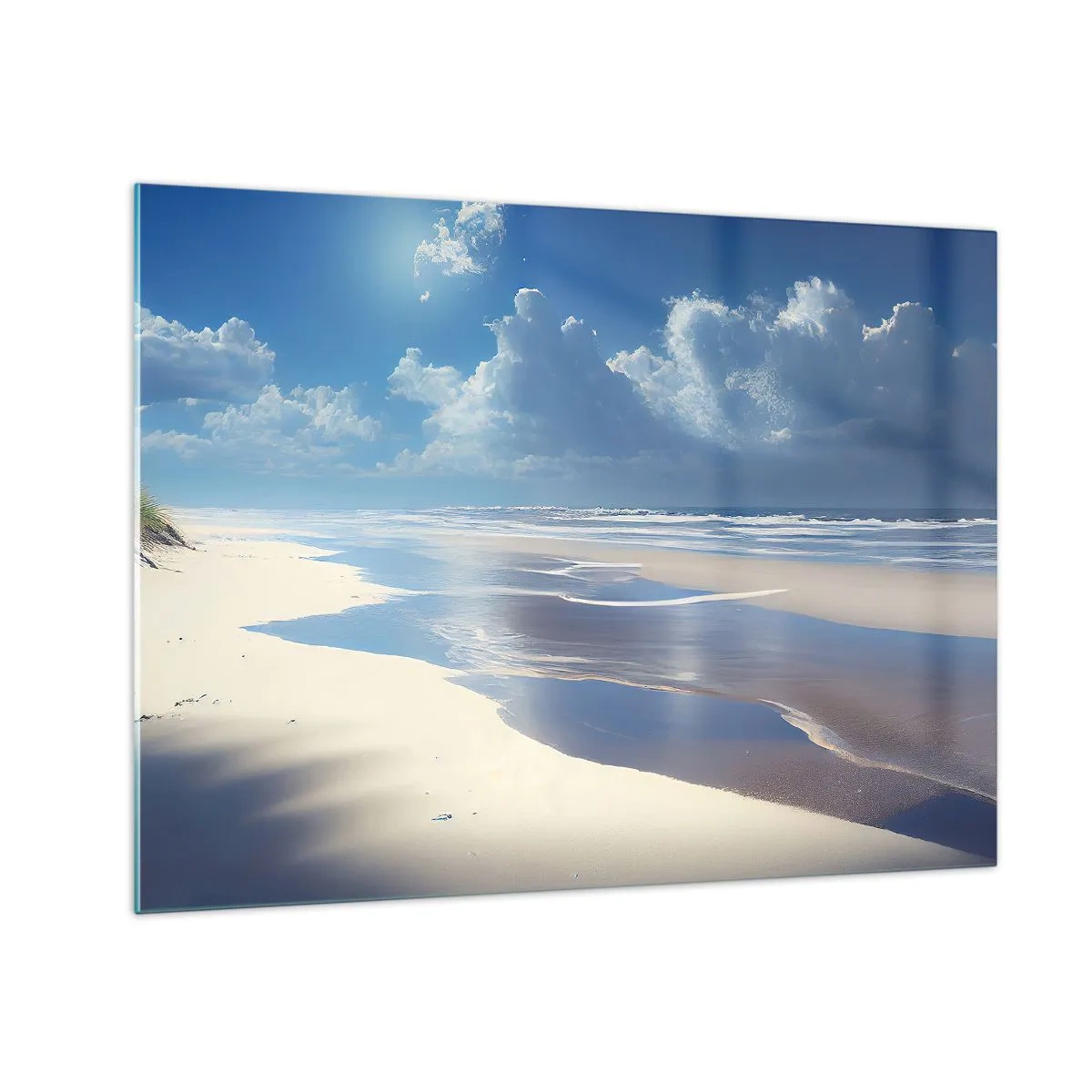 Glastavla - Bild på glas - Semester i paradiset - 70x50 cm