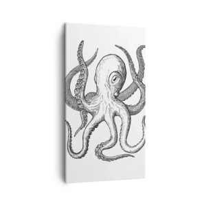 Canvastavla - Bild på duk - Dansar med vågorna - 45x80 cm