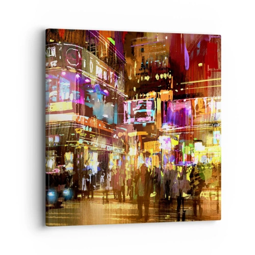 Canvastavla - Bild på duk - I ljushavet - 40x40 cm