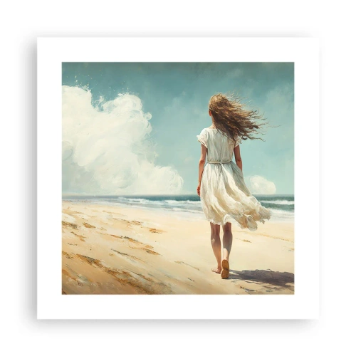 Affisch - Att möta solen och vinden - 40x40 cm