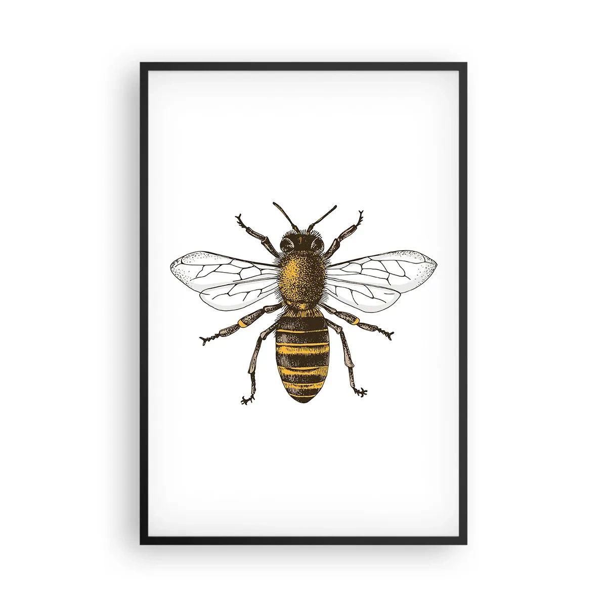 Affisch i svart ram - Vackert och bra - 61x91 cm