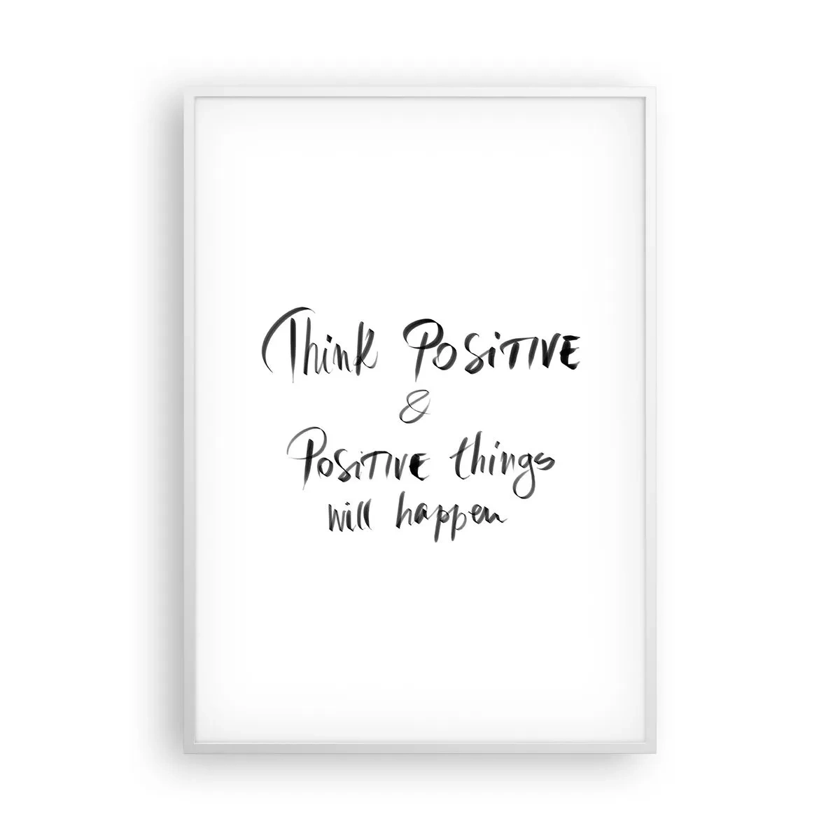 Affisch i vit ram - Hur ska man leva? - 70x100 cm