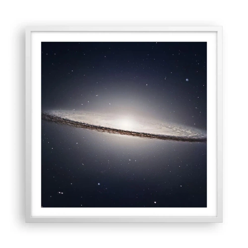 Affisch i vit ram - En gång i en galax långt, långt borta.... - 60x60 cm