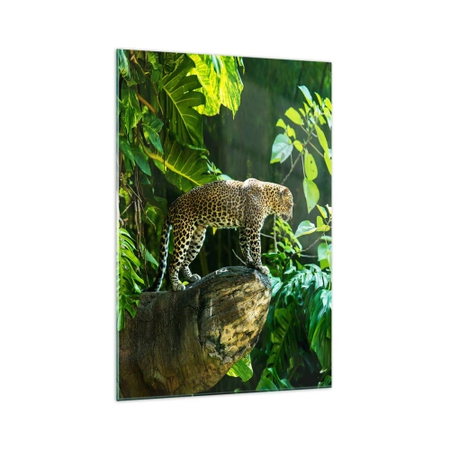 Glastavla - Bild på glas - På jakt? - 70x100 cm