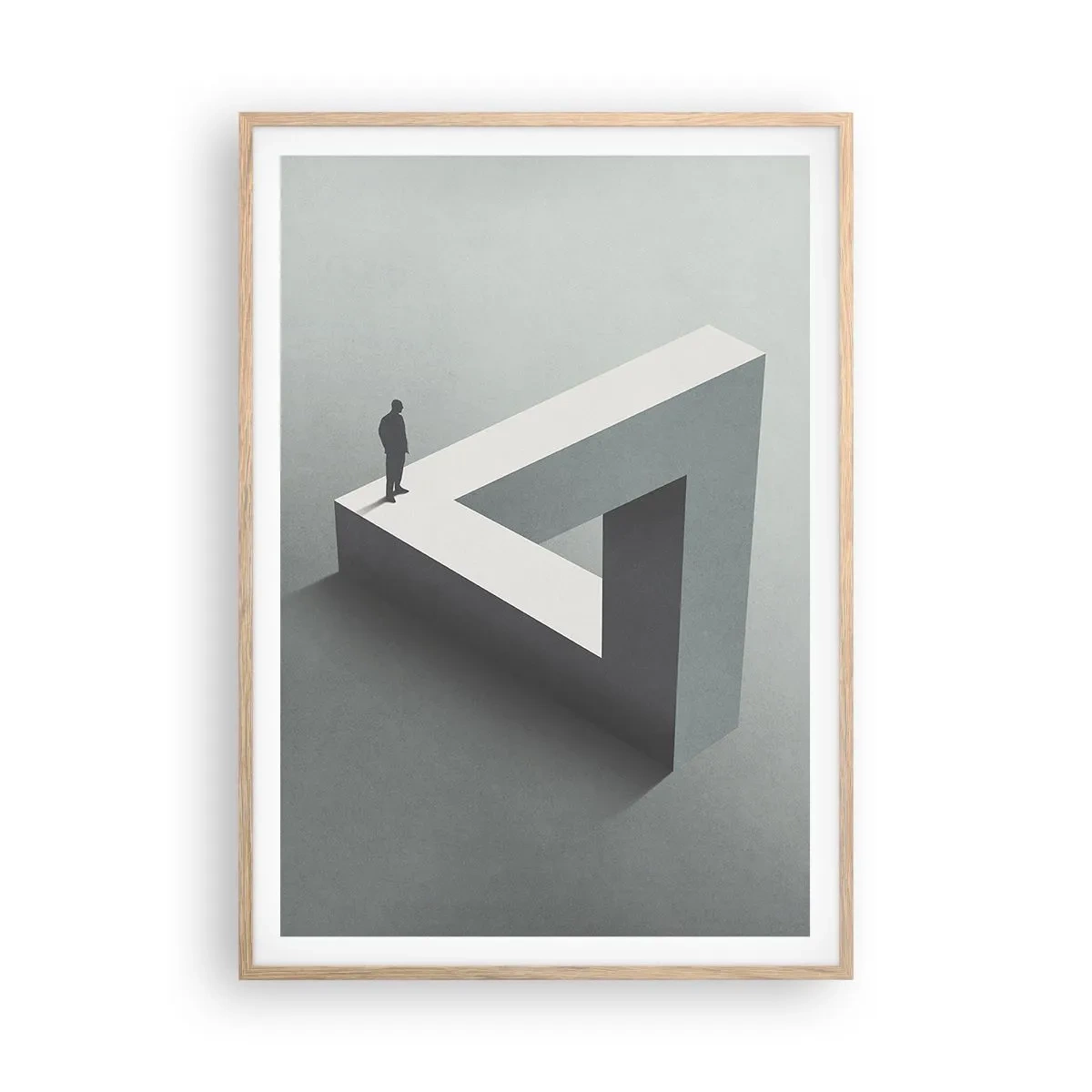 Affisch i ram av ljusek - Och ändå möjligt - 70x100 cm