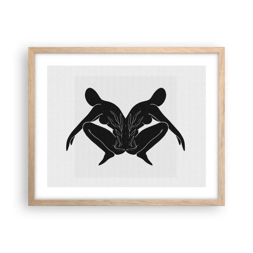 Affisch i ram av ljusek - En delad själ - 50x40 cm