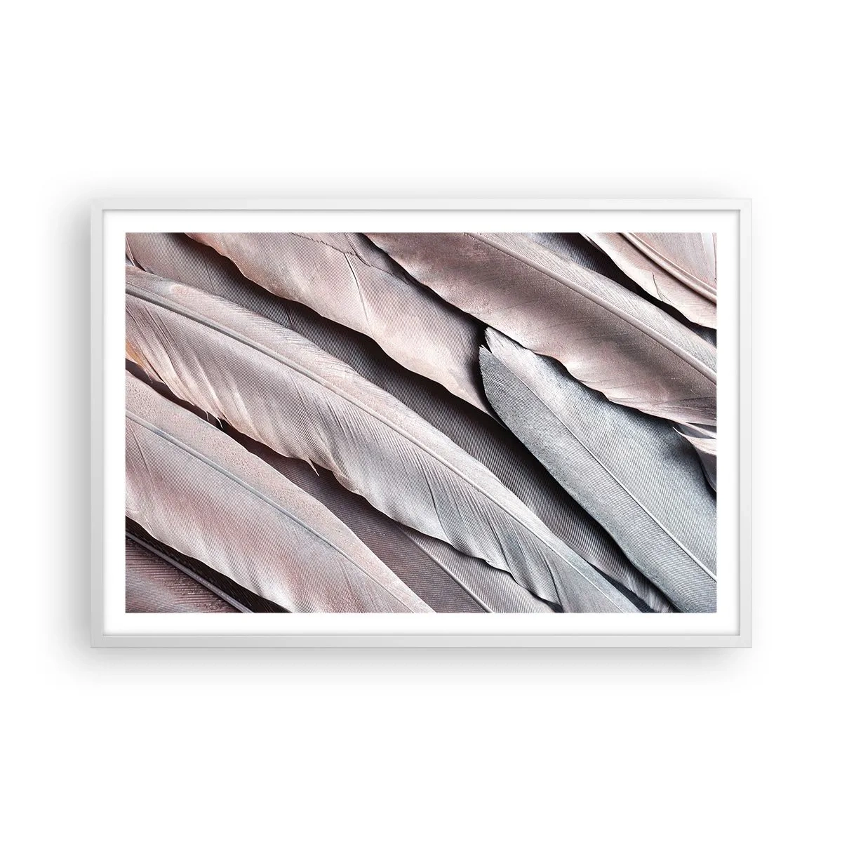 Affisch i vit ram - I rosa silver - 91x61 cm