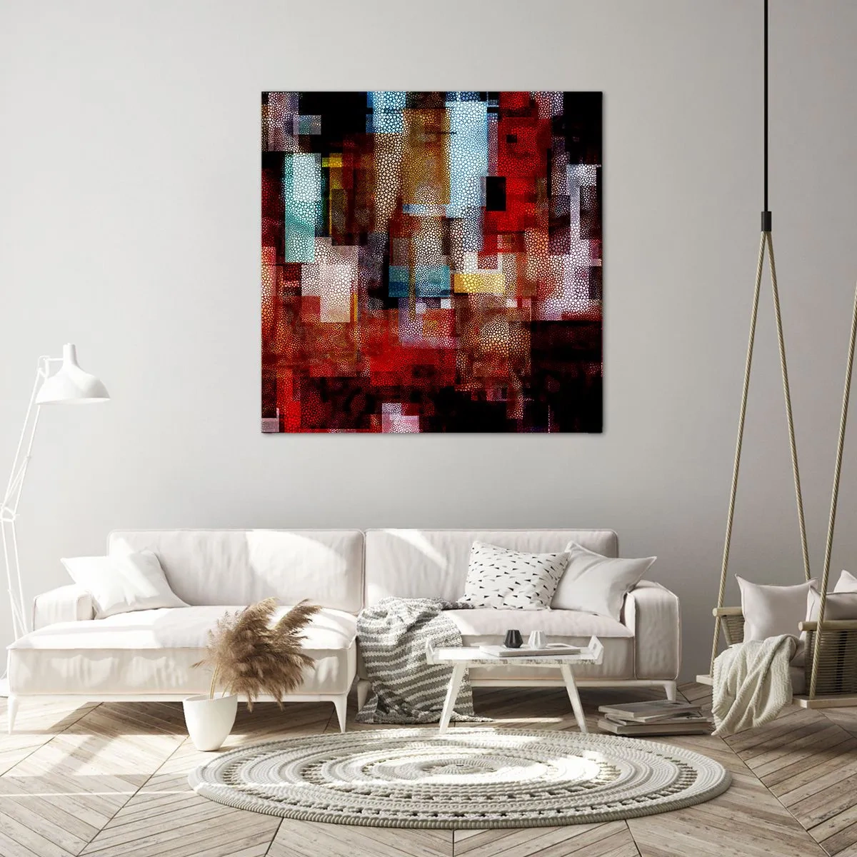 Canvastavla - Bild på duk - Blandat och mixat - 40x40 cm