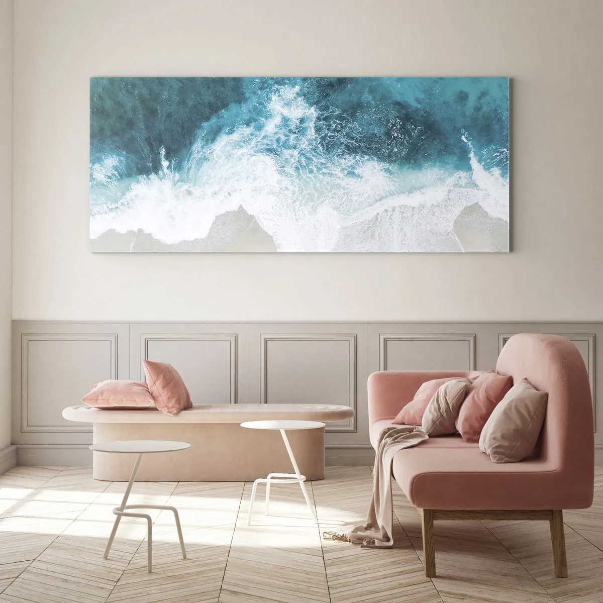 Glastavla - Bild på glas - Naturlig smekning - 120x50 cm