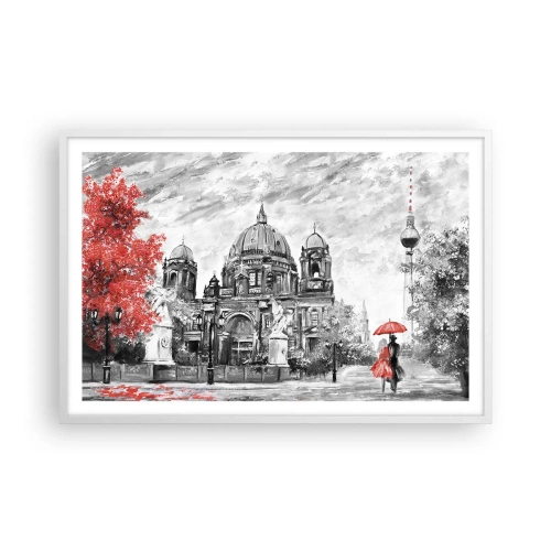 Affisch i vit ram - Ett möte i Berlin - 91x61 cm