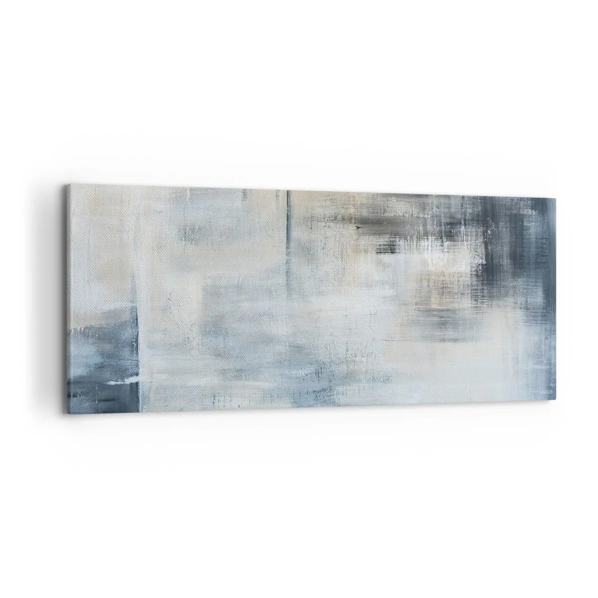 Canvastavla - Bild på duk - Bakom en blå slöja - 120x50 cm