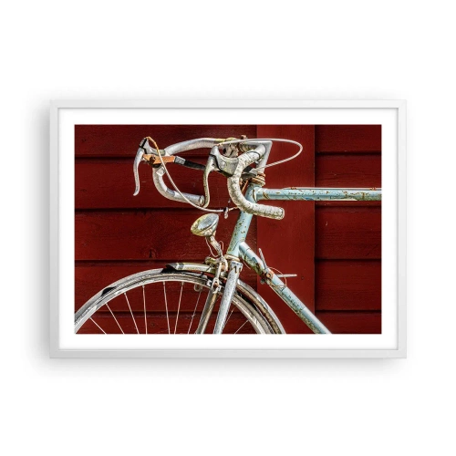 Affisch i vit ram - Skapad för segrar - 70x50 cm