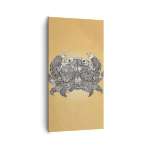 Canvastavla - Bild på duk - Herr Krabba berättar - 65x120 cm