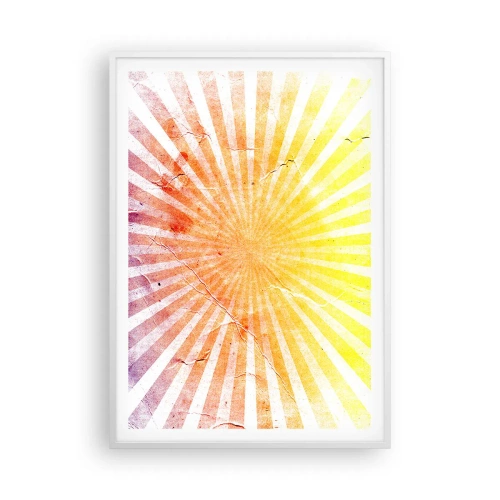 Affisch i vit ram - Solupp- och nedgångar - 70x100 cm