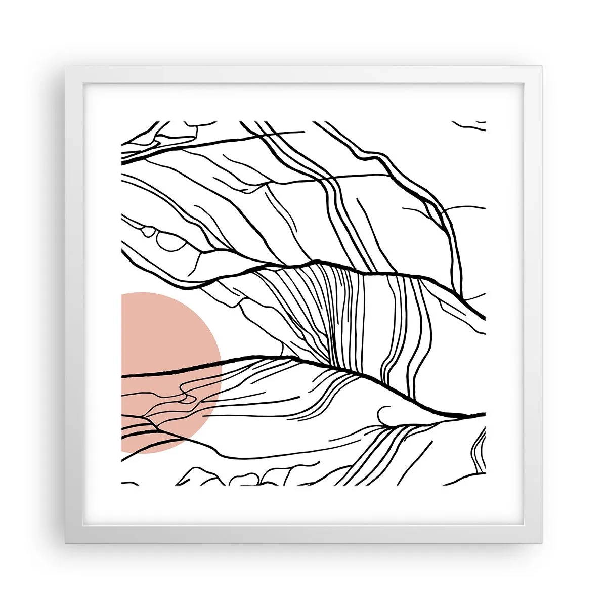 Affisch i vit ram - I grenarnas nät - 40x40 cm