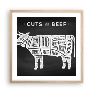 Affisch i ram av ljusek - Styckarens ABC - 50x50 cm