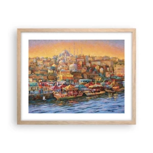 Affisch i ram av ljusek - Istanbul-berättelse - 50x40 cm
