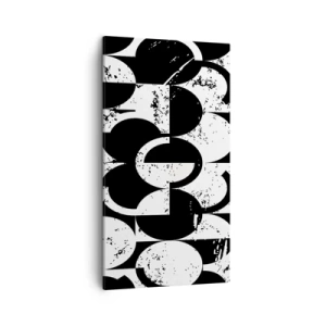Canvastavla - Bild på duk - Vit är vit och svart är svart - 45x80 cm