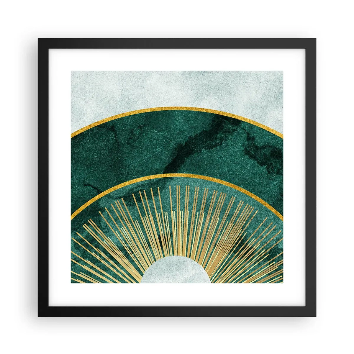 Affisch i svart ram - Ett annorlunda solsystem - 40x40 cm