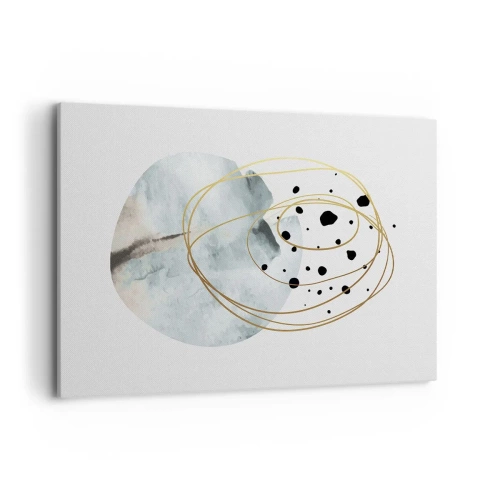 Canvastavla - Bild på duk - I rummets famn - 100x70 cm