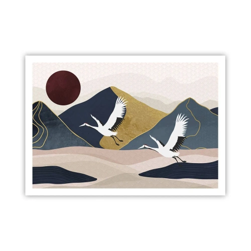 Affisch - Nästa dag FLUGIT iväg - 100x70 cm