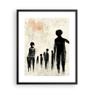 Affisch i svart ram - Mot ensamhet - 40x50 cm