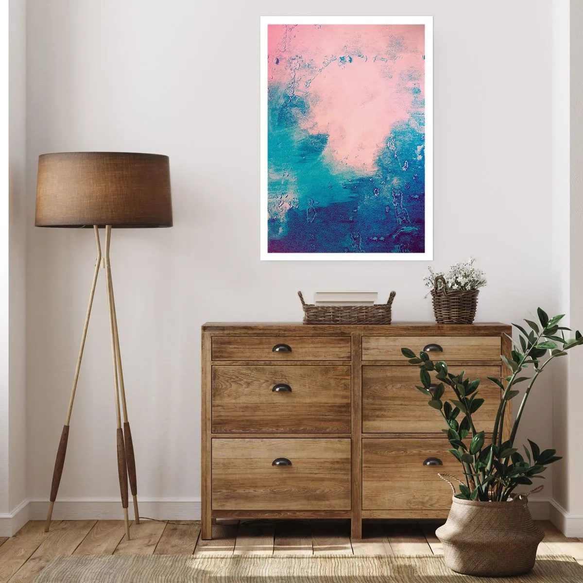 Affisch - Blåa famnar - 70x100 cm