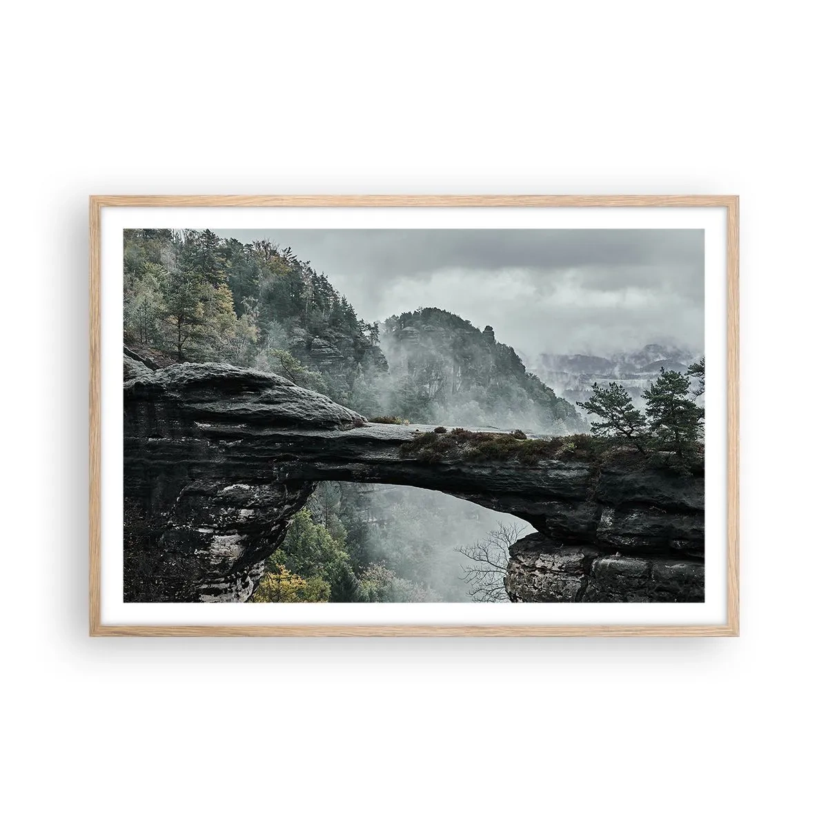 Affisch i ram av ljusek - Äventyret är på väg att börja - 91x61 cm