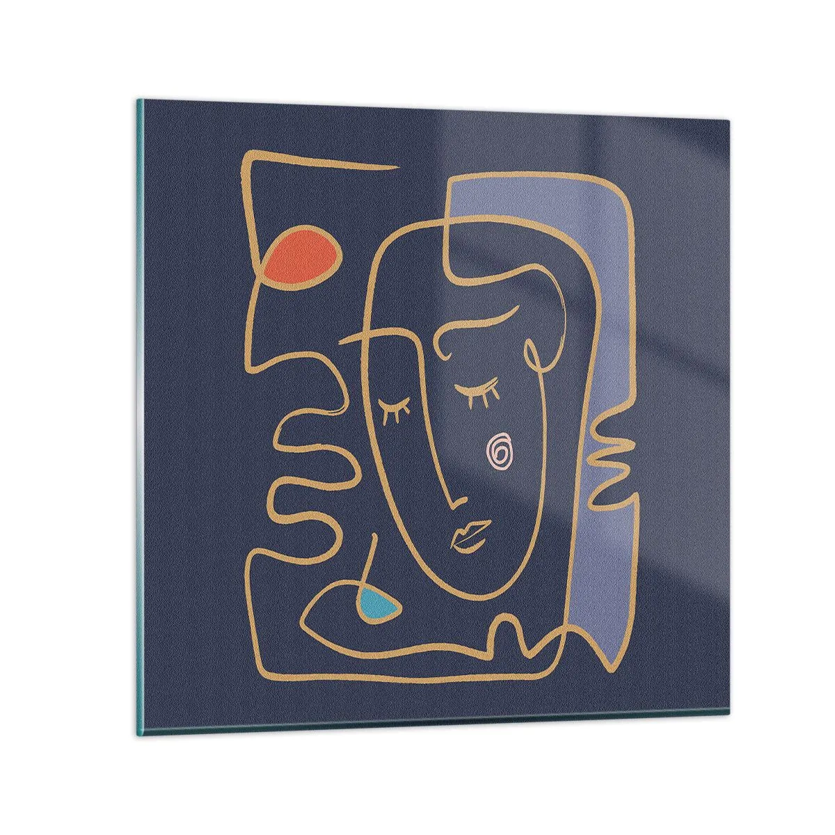 Glastavla - Bild på glas - I drömmarnas värld - 50x50 cm