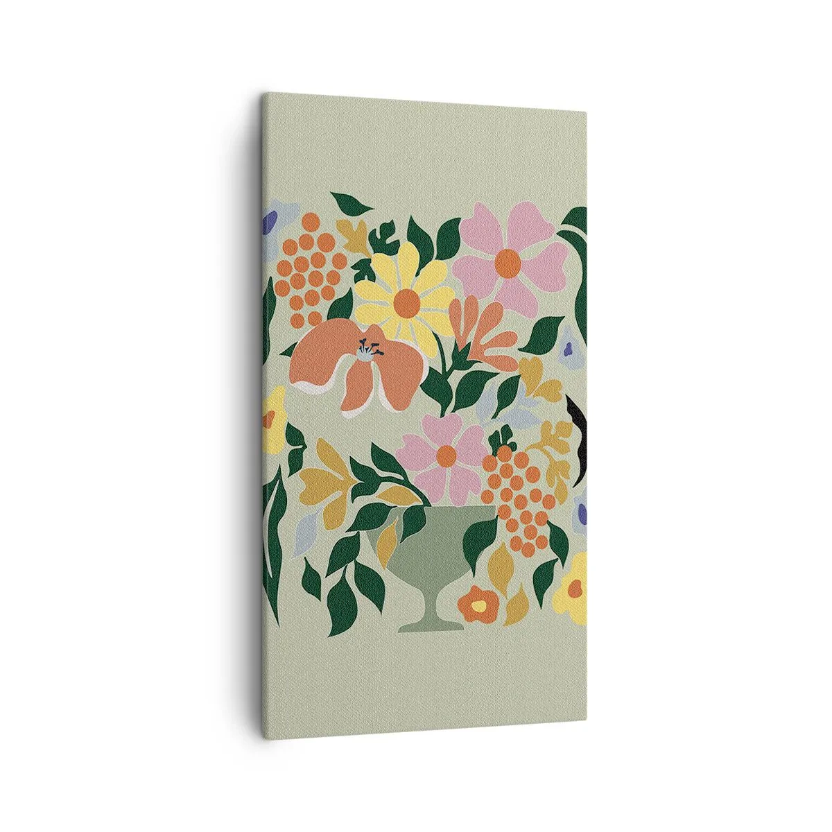 Canvastavla - Bild på duk - En bukett full av liv - 45x80 cm