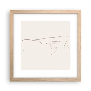 Affisch i ram av ljusek - Begärans form - 30x30 cm