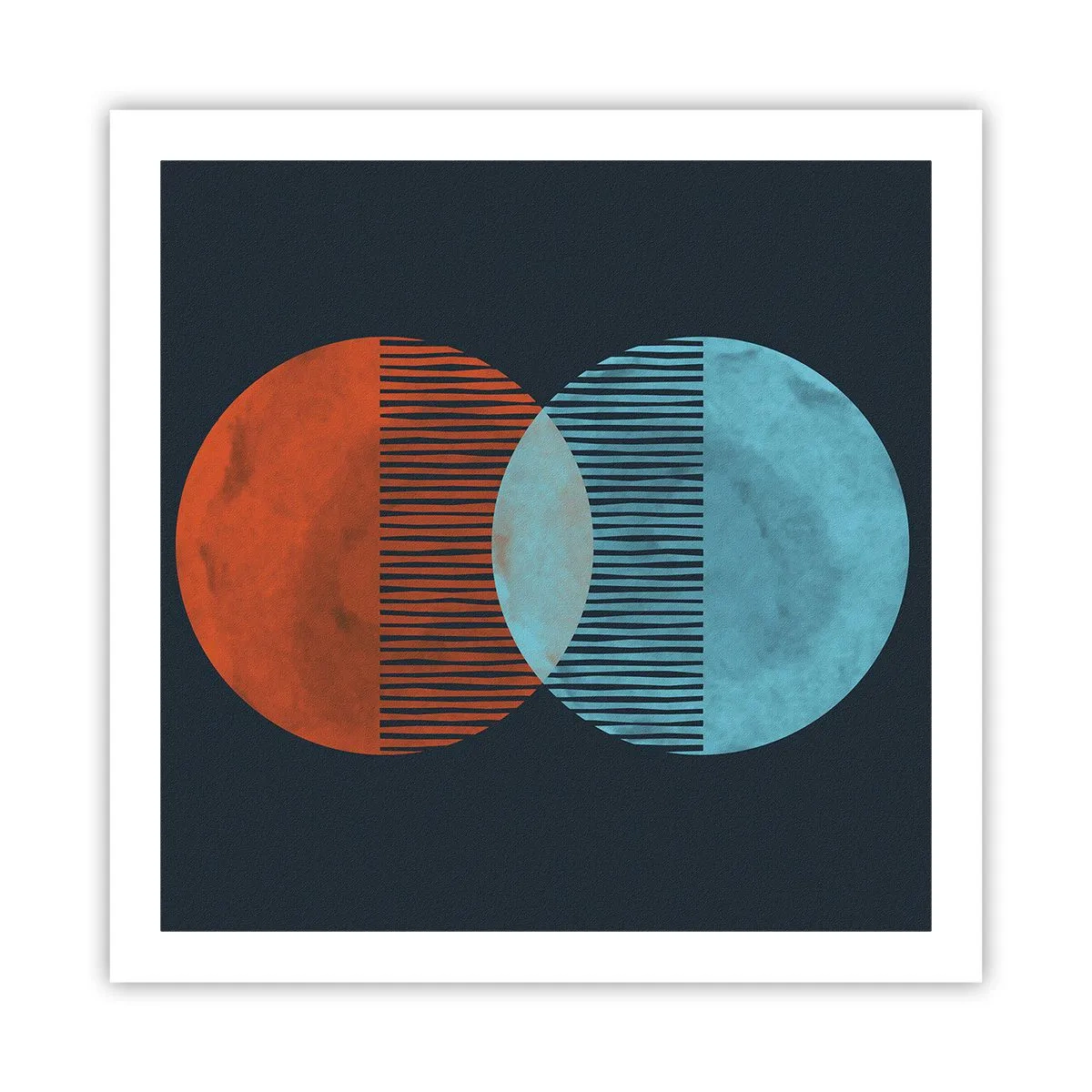 Affisch - Astronomisk fantasi - 60x60 cm
