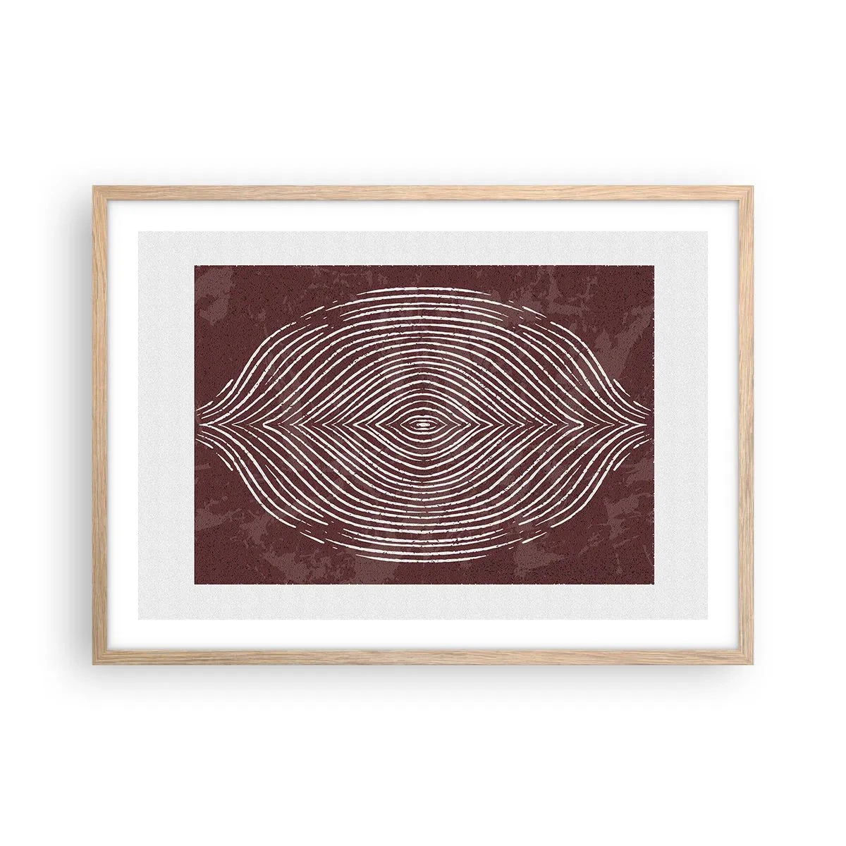 Affisch i ram av ljusek - Rymden talar - 70x50 cm