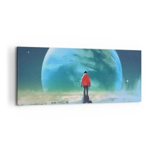 Canvastavla - Bild på duk - Upptäckare av en ny jord - 120x50 cm