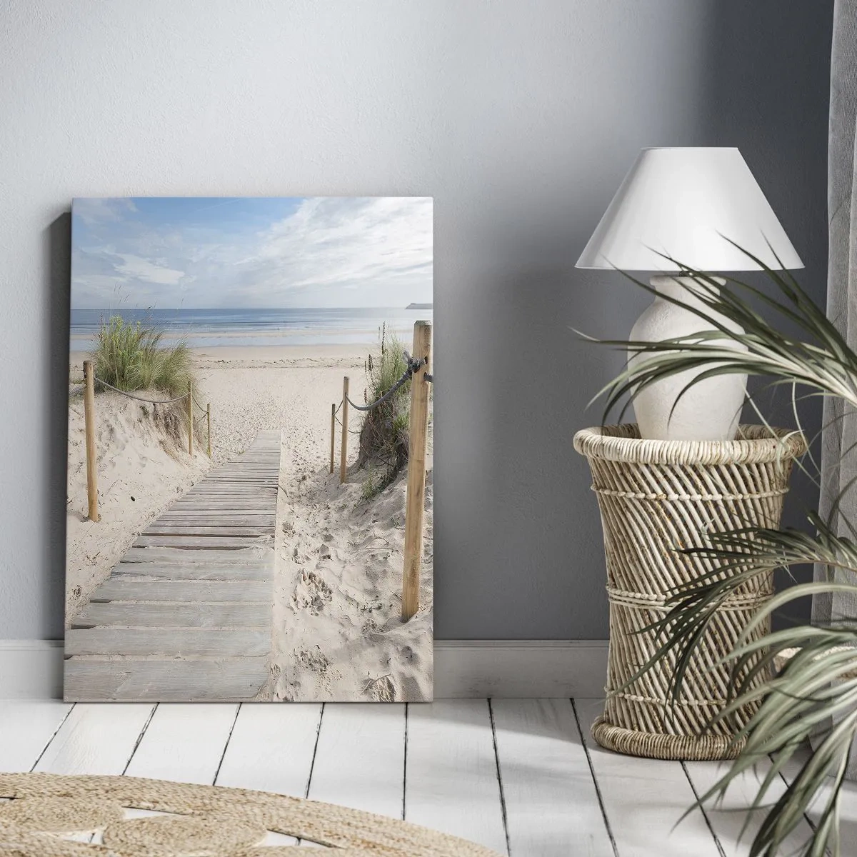 Canvastavla - Bild på duk - Mot horisonten - 55x100 cm