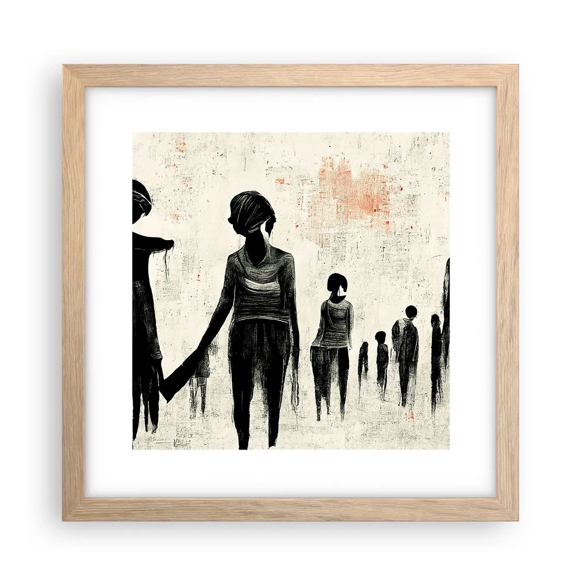 Affisch i ram av ljusek - Mot ensamhet - 30x30 cm