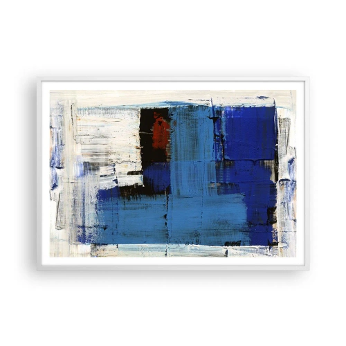 Affisch i vit ram - Det blåas hemlighet - 100x70 cm