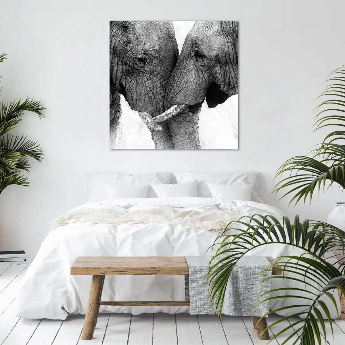 Canvastavla - Bild på duk - Hjärtlig bekännelse - 70x70 cm