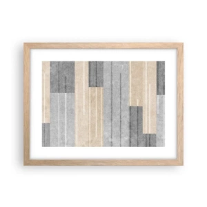 Affisch i ram av ljusek - Komposition: allt i lod - 40x30 cm