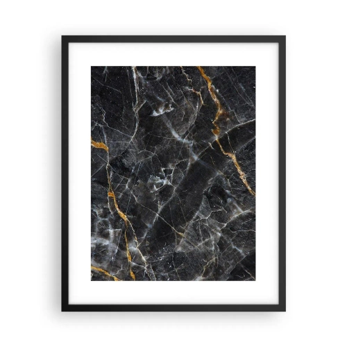 Affisch i svart ram - Stenens interna liv - 40x50 cm