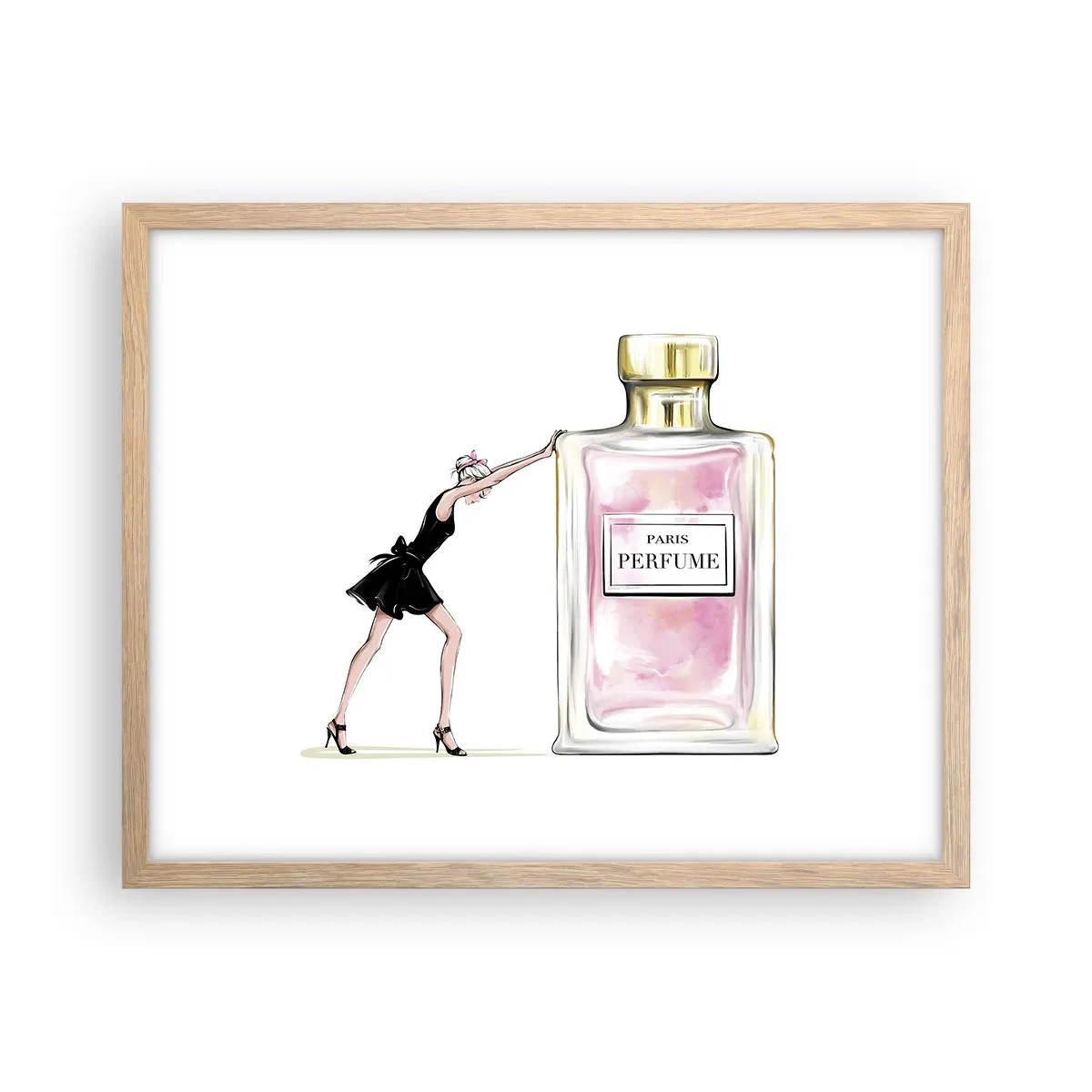 Affisch i ram av ljusek - Kvinnlighetens kärna - 50x40 cm