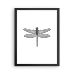 Affisch i svart ram - Precision i naturen - 30x40 cm