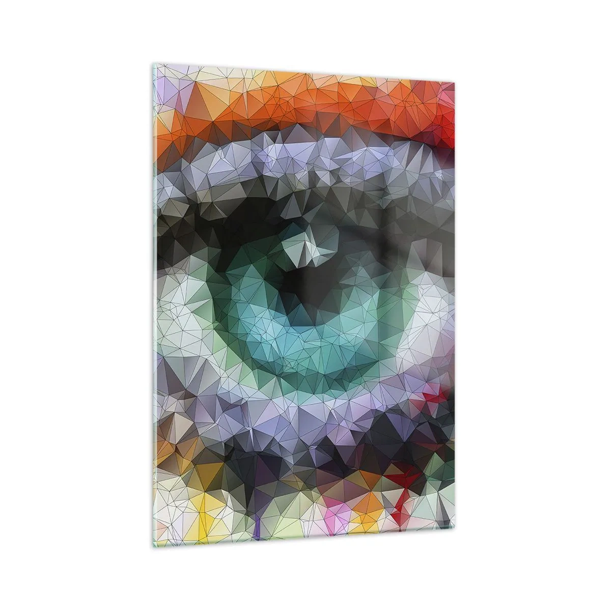 Glastavla - Bild på glas - Kristallögonens glans - 50x70 cm