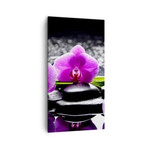 Canvastavla - Bild på duk - Drunkna i tystnad och lugn - 55x100 cm