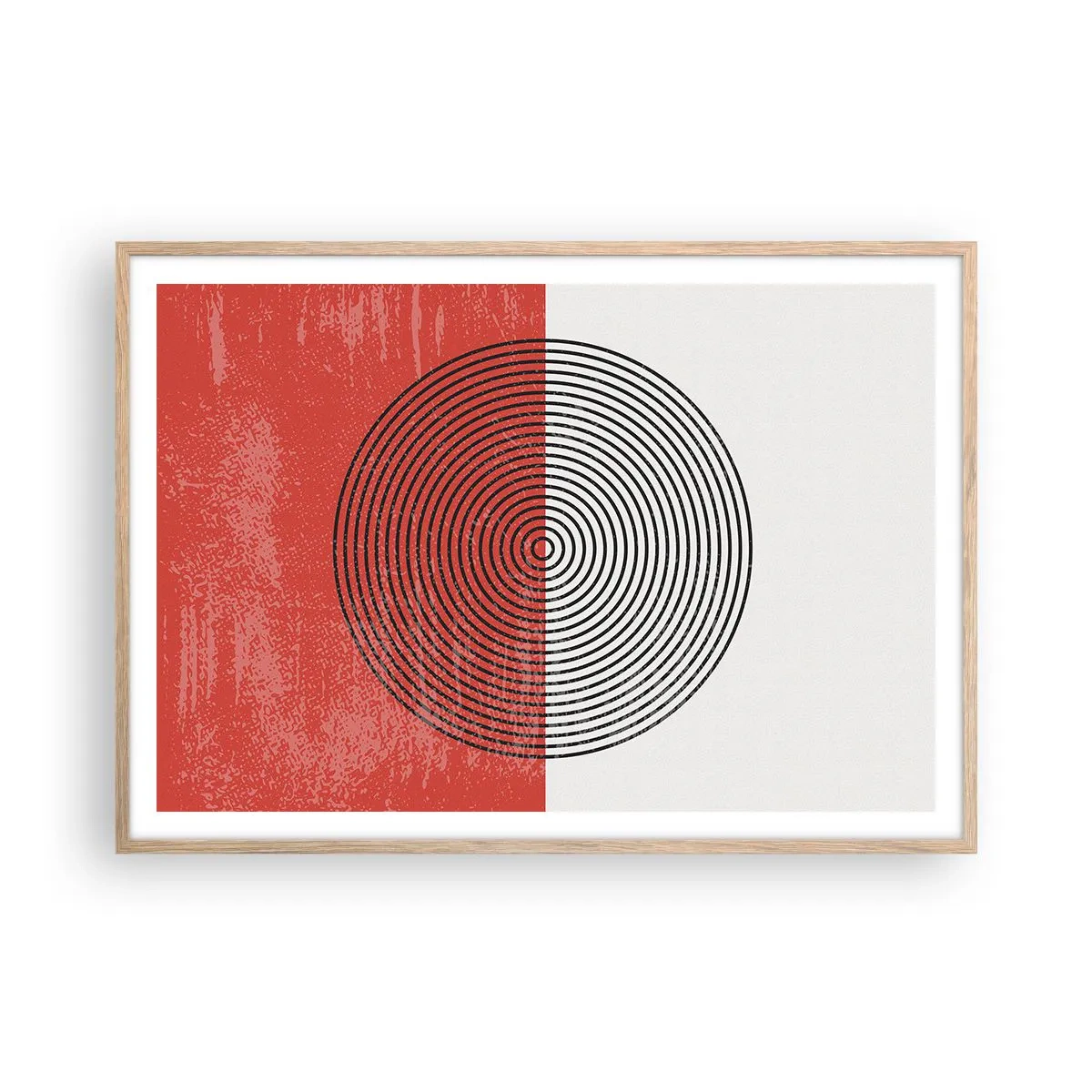 Affisch i ram av ljusek - Mitt i prick - 100x70 cm